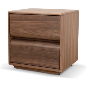 Ex Display - Annika 50cm Bedside Table - Walnut by Interior Secrets - AfterPay Available