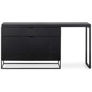 Ex Display - Anwen Extendable Home Office Desk - Black by Interior Secrets - AfterPay Available