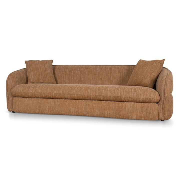 Ex Display - Aria 3 Seater Sofa - Ginger Brown by Interior Secrets - AfterPay Available