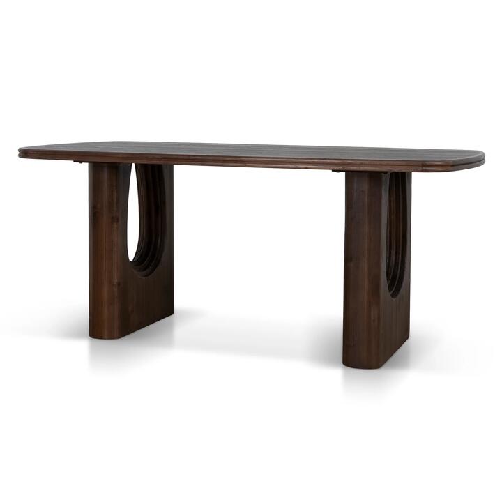 Ex Display - Auralin 1.8m Elm Dining Table - Walnut by Interior Secrets - AfterPay Available