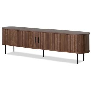 Ex Display - Dania 2m TV Entertainment Unit - Walnut by Interior Secrets - AfterPay Available