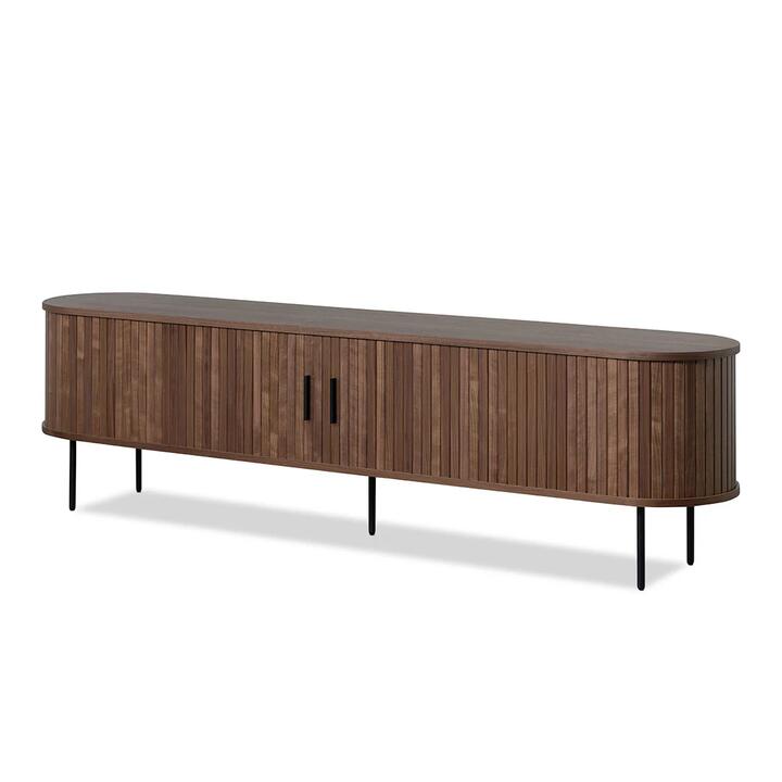 Ex Display - Dania 2m TV Entertainment Unit - Walnut by Interior Secrets - AfterPay Available