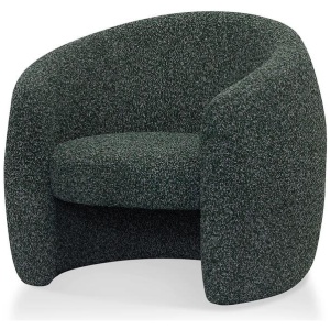 Ex Display - Ferguson Fabric Armchair - Green Boucle by Interior Secrets - AfterPay Available