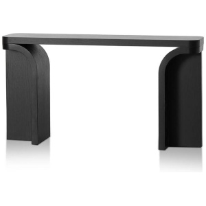 Ex Display - Hamish 1.5m Console Table - Black Oak by Interior Secrets - AfterPay Available