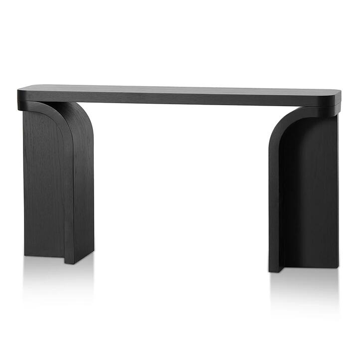 Ex Display - Hamish 1.5m Console Table - Black Oak by Interior Secrets - AfterPay Available