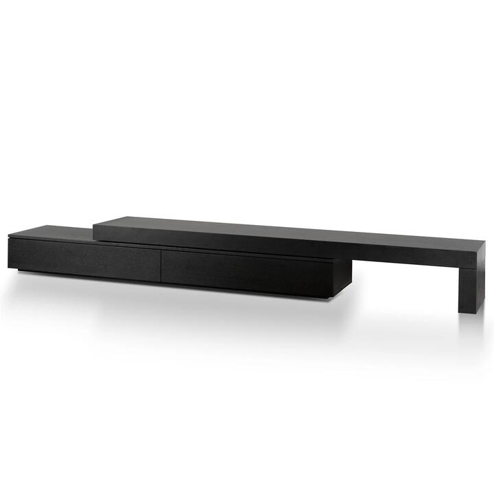 Ex Display - Katherine Extendable TV Entertainment Unit - Black Oak by Interior Secrets - AfterPay Available