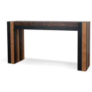Ex Display - Monterra 1.5m Console Table - Spliced Natural by Interior Secrets - AfterPay Available