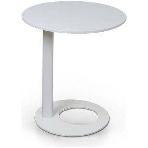 Ex Display - Nielsen 50cm Wooden Side Table - Full White by Interior Secrets - AfterPay Available