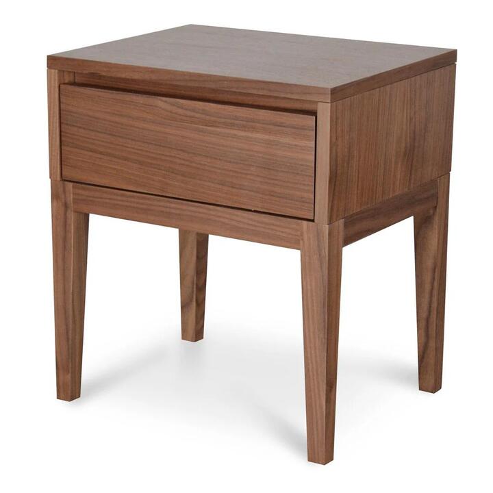Ex Display - Penley Wooden Bedside Table - Walnut by Interior Secrets - AfterPay Available
