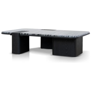 Ex Display - Velanova 1.2m Marble Coffee Table - Black by Interior Secrets - AfterPay Available