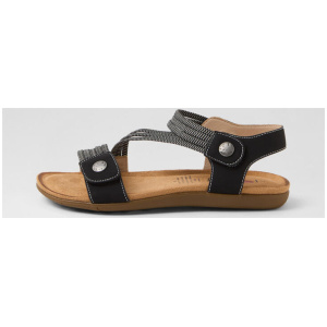 Faang Black Sandals