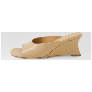 Fabrina Camel Leather Sandals