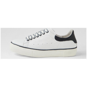 Fallim White Navy Leather Sneakers
