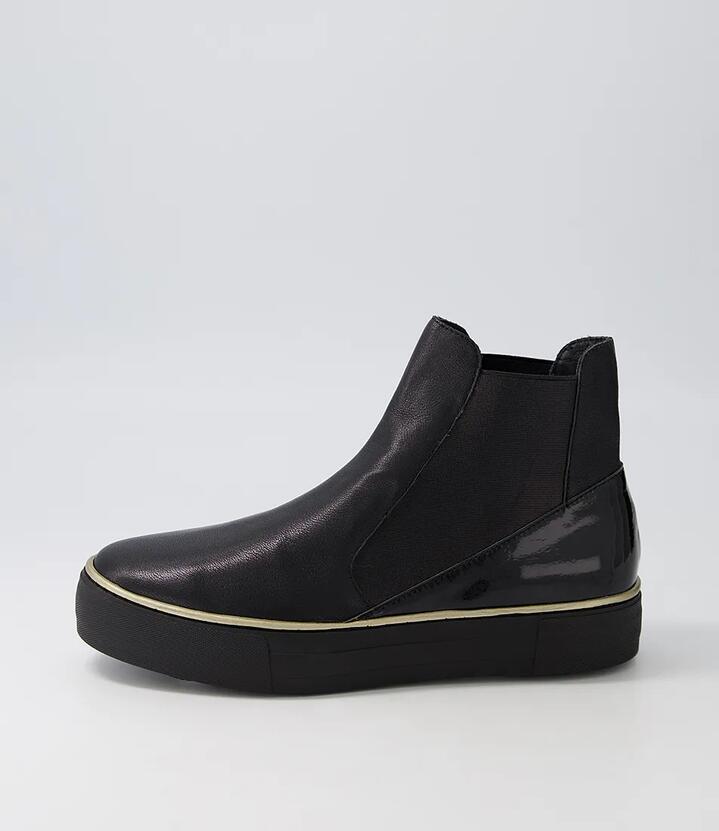 Famelia Black Mix Chelsea Boots