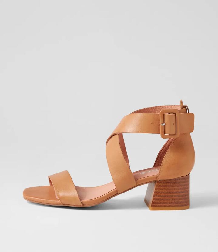 Farlane Dark Tan Leather Sandals
