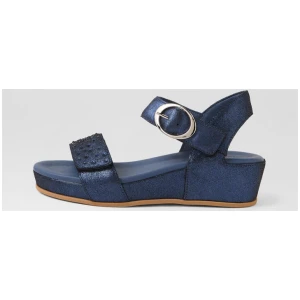 Farrin Navy Leather Sandals