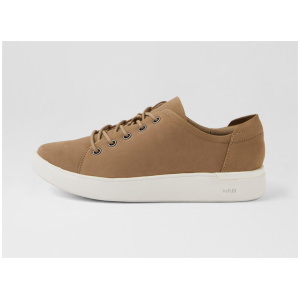 Flexed Taupe Leather Sneakers