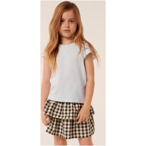 Forever New Women's Bijou Embroidered T-Shirt in Sky Blue