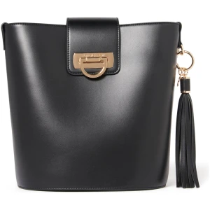 Forever New Women's Brandi Bucket Bag Signature in Black