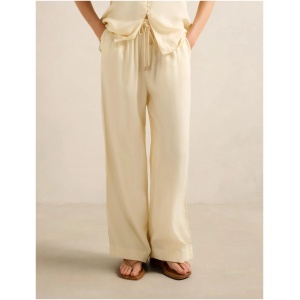 Forever New Women's Emma Cupro Wide Leg Pants in Vanilla Co-Ord