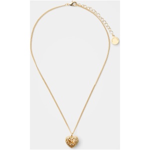 Forever New Women's Francine Filigree Heart Pendant Necklace in Gold