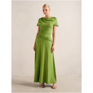 Forever New Women's Gemini High Neck Jersey Maxi Dress in Zesty Green