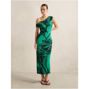 Forever New Women's Gisella Tipped Mesh Midi Dress in Mora Stencil