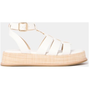 Forever New Women's Greta Gladiator Flatform Sandal in White