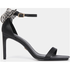 Forever New Women's Janelle Jewelled Bow Trim Sandal in Black