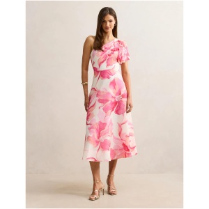 Forever New Women's Mattea One Shoulder Midi Dress in Maia Floral