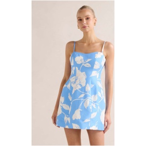 Forever New Women's Maura Structured Linen Mini Dress in Myla Floral