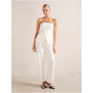 Forever New Women's Raye Strapless Jumpsuit in Ivory