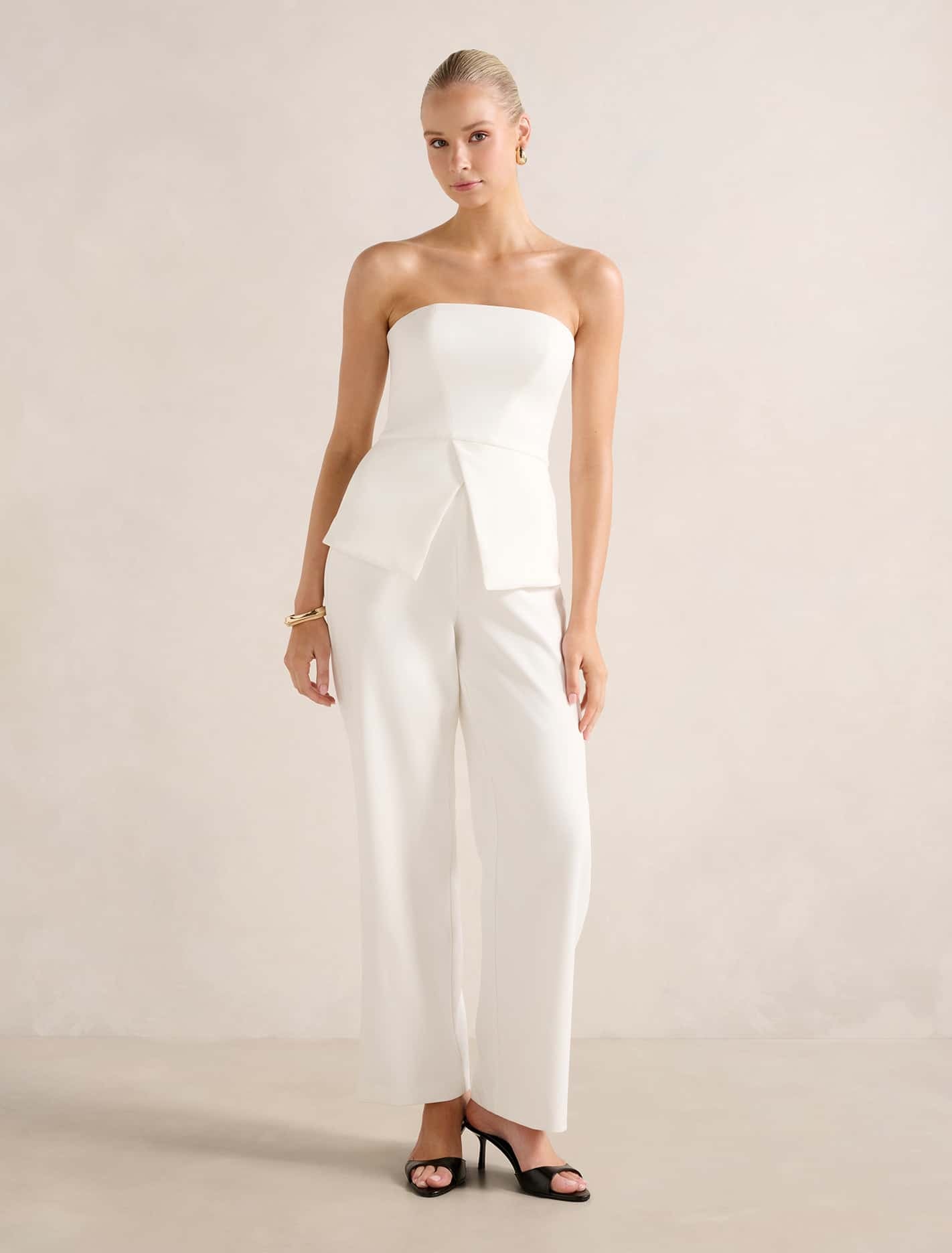 Forever New Women's Raye Strapless Jumpsuit in Ivory