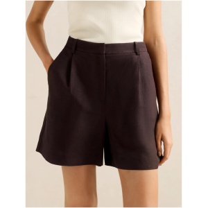 Forever New Women's Salome Bermuda Shorts in Dark Chocolate