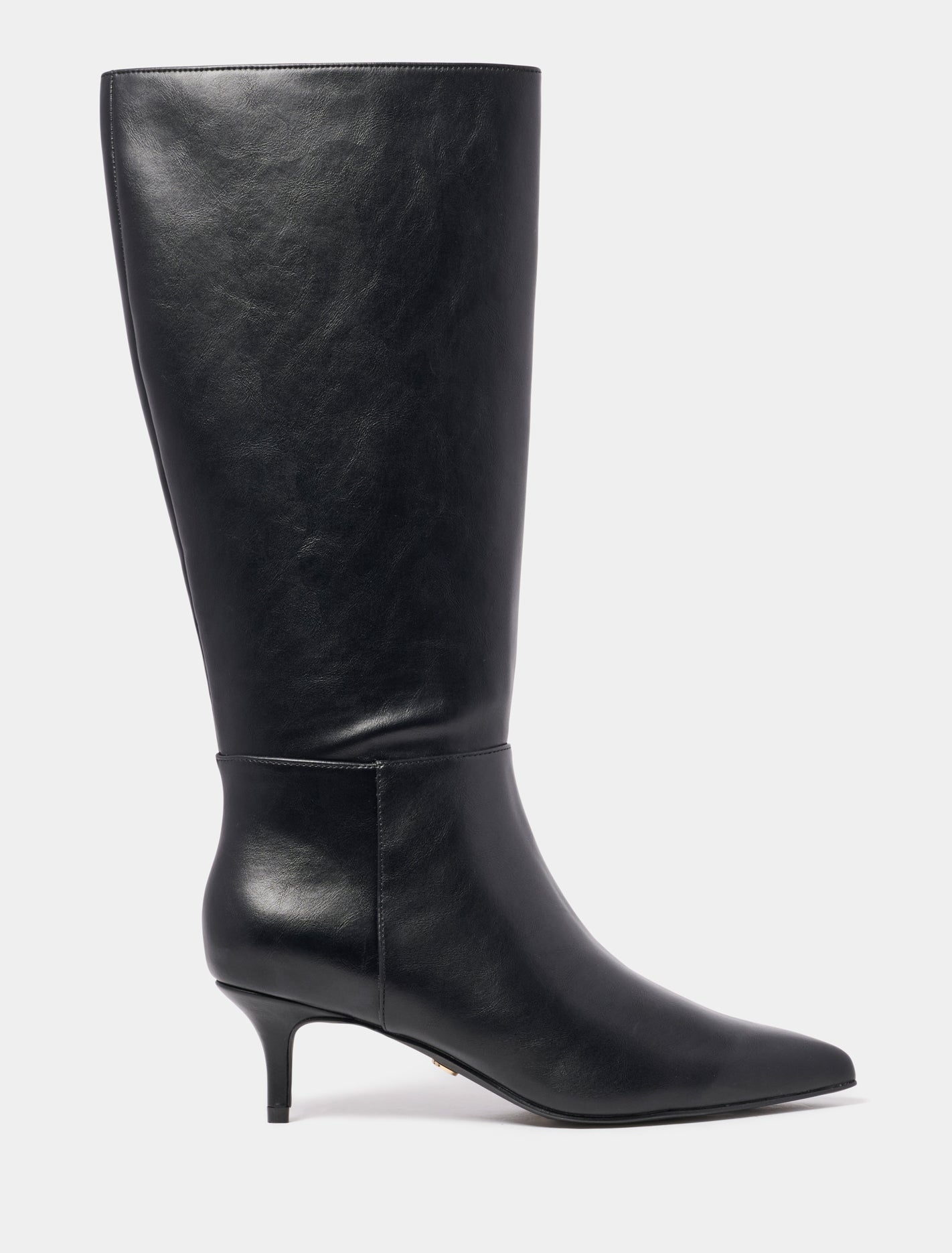 Forever New Women's Sasha Pointed Toe Knee-High Boots in Black