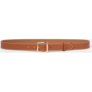 Forever New Women's Saskia Square Buckle Belt in Tan