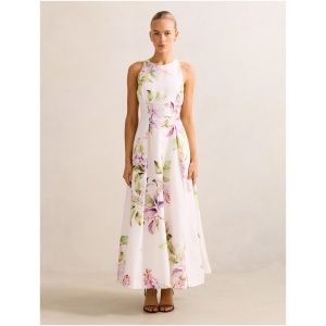 Forever New Women's Sophia High Neck Printed Midi Dress in Hillcroft Floral
