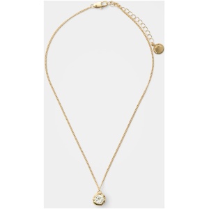 Forever New Women's Sophie Organic Stone Pendant Necklace in Gold/Crystal