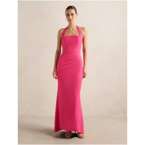 Forever New Women's Willow Halter Wrap Maxi Dress in Fuchsia