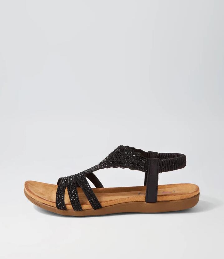Fossio Black Multi Sandals