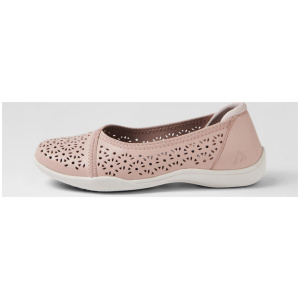 Grace Blush Leather Flat Shoes