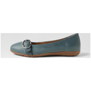Harper Denim Leather Flat Shoes