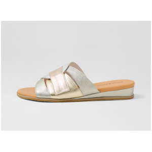 Harven Metallic Multi Leather Slides