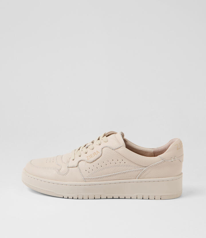 Healley Xw Almond Tumble Leather Sneakers