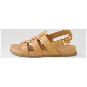 Hessa W Latte Leather Sandals
