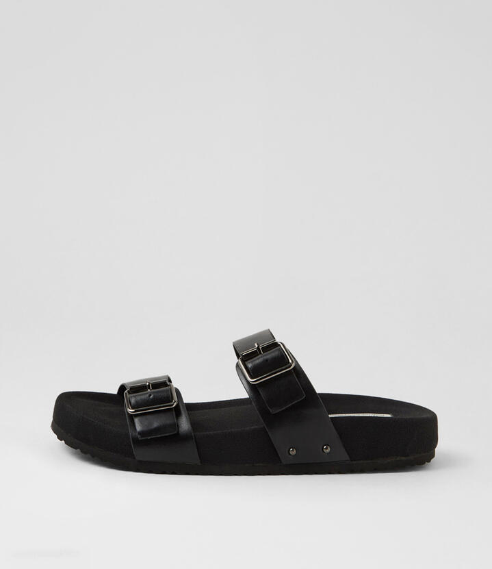Ibaka2 Black Pu Slides