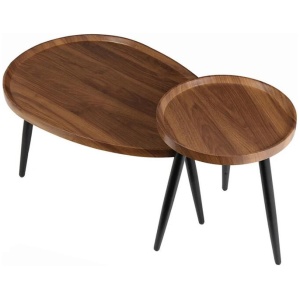Industrial Nesting Wooden Side Tables