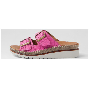 Instanti Fuschia Leather Sandals