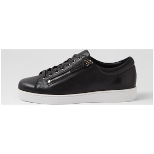 Jelorias Black White Leather Sneakers