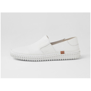 Jemax White Leather Sneakers